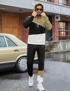 Premium Men's Hoodie and Trousers Set Comfortable Cotton Fleece Tracksuit Casual Sportswear Custom - Product Image 5