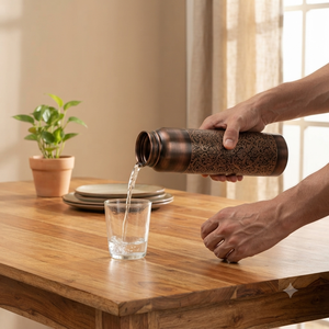 Pure <b>Copper</b> <b>Water</b> <b>Bottle</b> Wholesale Manufacturer | Black Engraved <b>Copper</b> <b>Bottle</b> for Drinking <b>Water</b> | Custom Logo & OEM - Product Image 3
