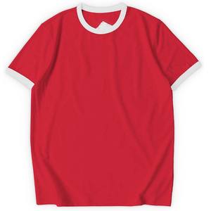 Camisetas Lisas de Algodón Peinado 100% con Cuello Redondo y Manga Vintage para Hombre - Product Image 6