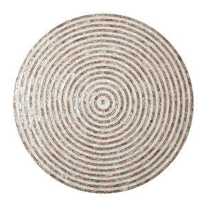 Mesa de Centro Artesanal de Nácar con Incrustaciones de Concha MOP, Mosaico de Lujo para Sala de Estar, Mueble de Centro Vietnamita - Product Image 2