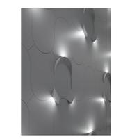 Panneau mural en cristal de carbone pour revêtement intérieur/extérieur, idéal pour les hôpitaux et les salons, ignifuge et écologique