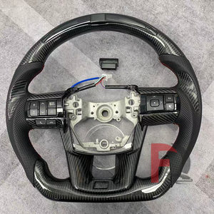 Volant chauffant personnalisé en fibre de carbone LED <span class=keywords><strong>GR</strong></span> <span class=keywords><strong>Sport</strong></span> pour Toyota Hilux N70 N80 Vigo Revo 2005-2014 2015 Gd6 2019 2012 Sr5 <span class=keywords><strong>2022</strong></span> - Product Image 1