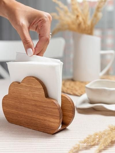 Decorative wooden napkin holders for <b>party</b> <b>table</b> setting Sustainable mango wood napkin holder - Product Image 2