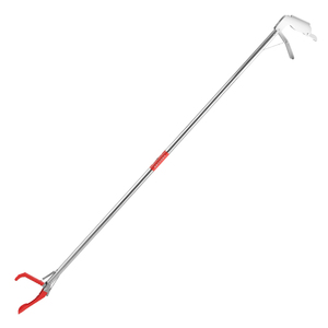 Meilleures ventes : Pince à reptiles à embout en caoutchouc, outil de préhension pour serpents, avec verrouillage, bâton de capture de serpents en acier inoxydable pliable de 1,5 m - Product Image 1