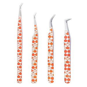 Pinzas Profesionales de Acero Inoxidable Antimagnéticas para Pestañas, Herramienta para Extensión de Pestañas de Volumen, Punta Suave con Recubrimiento de Papel - Product Image 3