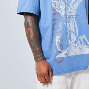 Camiseta para Hombre 2026 High Street 100% Algodón |   Camiseta Gráfica Extra Grande con Serigrafía Personalizada |   Calidad de alta gama, MOQ bajo - Product Image 3