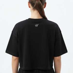 T-shirts courts pour femmes avec patchs imprimés à carreaux personnalisés OEM, 100% coton, manches courtes, respirants, écologiques - Product Image 2