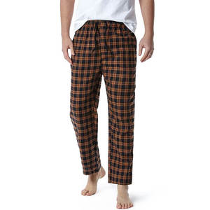 Pantalones de chándal de algodón informales para hombre, pantalones ligeros con cordón para primavera y otoño, estilo frontal plano de algodón 100% - Product Image 1