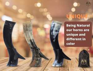 Produit artisanal viking en corne de buffle 100% écologique de qualité supérieure - Product Image 4