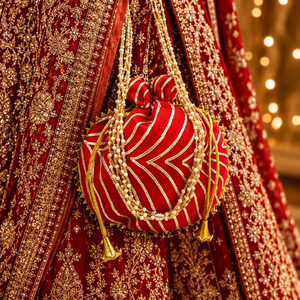Designer Indian Bridal Potli Bag Handmade Silk Pearl Handle Ethnic Wedding Return Gift Fancy Potli <b>Purse</b> for Women Party Wear - Product Image 6