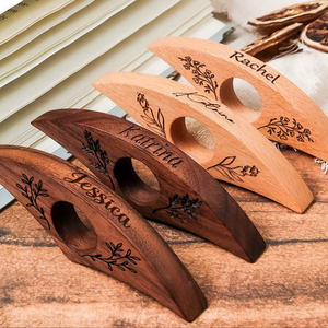 Soporte de Anillo para el Dedo para Leer Libros, Sujetador de Dedos de Madera - Product Image 1