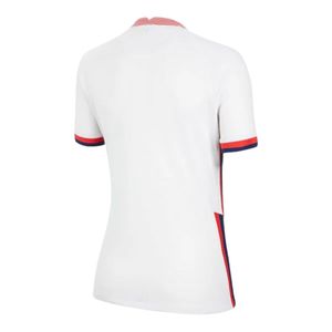 เสื้อฟุตบอลผู้หญิงสีขาวแขนสั้นผ้าโพลีเอสเตอร์สำหรับทีมกีฬาฝึกซ้อมและแข่งขัน - Product Image 2