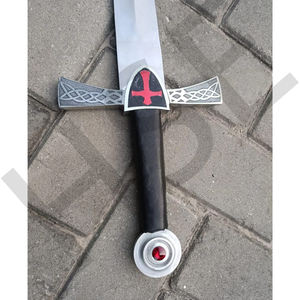 Daga medieval de caballero templario con funda de cuero - Product Image 3