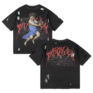 T-shirt pour homme surdimensionné avec impression DTG, impression directe sur vêtement personnalisée de qualité supérieure, coton, coupe décontractée, col rond, manches courtes, mode décontractée - Product Image 4