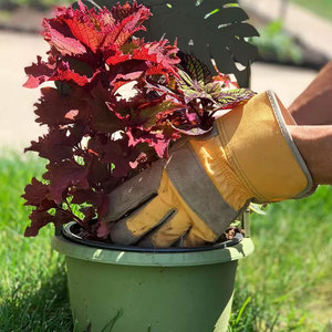 Goat Grain Cow Split Leather Anti-static Breathable Driving Safety Industrial Work Gloves Reflective Heavy Duty Heat Resistant - Product Image 6