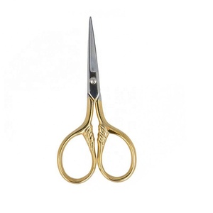 Ciseaux à cuticules pour soins de beauté, revêtement en titane bleu, lames aiguisées de 3,5 pouces, ciseaux à ongles élégants avec emballage personnalisé - Product Image 3