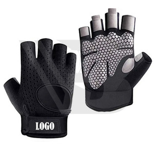 Guantes Deportivos Ligeros Antideslizantes de Medio Dedo para Hombre, Transpirables, Ventilados, de Cuero, para Fitness, Ciclismo al Aire Libre - Product Image 5