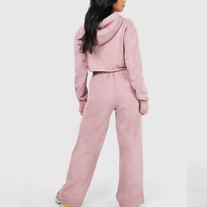 ชุดวอร์มออกกำลังกายแบบครอปสำหรับผู้หญิง ชุดวอร์มวิ่งแบบครอปน้ำหนักเบาสำหรับผู้หญิง - Product Image 5