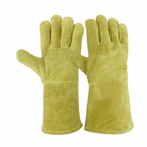 Gants de soudure en cuir de vachette de qualité supérieure, résistants, pour la sécurité industrielle, la protection des mains, la construction et le barbecue - Product Image 3