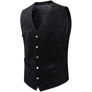 Nuevo Chaleco de Cuero de Piel de Búfalo para Hombre, a la Moda, con 10 Bolsillos, Chalecos Personalizados para Adultos, Chalecos de Cuero Marrón Vintage, Chaquetas de Cuero - Product Image 1