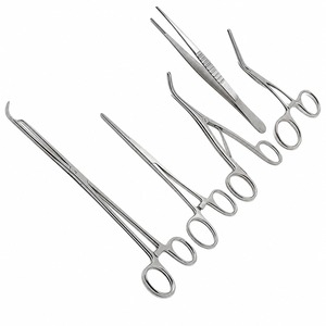 Ensemble de 5 pinces chirurgicales de haute qualité Debakey Voarse Hulka Trousseau en acier inoxydable, instruments certifiés CE - Product Image 1
