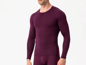 T-shirt de compression à manches longues pour homme, respirant, pour la gym, la course et l'entraînement, idéal pour les sports de plein air – Vente en gros - Product Image 4