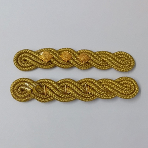 Épaulettes de grade brodées à la main en bullion pour homme, épaulettes tactiques personnalisées, écussons d'épaule pour uniforme - Product Image 3