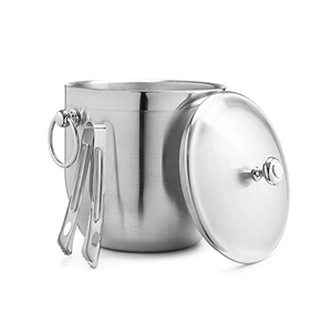 Cubeta de Hielo de Acero Inoxidable, Pulido Espejo, para Bebidas Refrigeradas, Cubeta de Hielo de Acero de la Mejor Calidad - Product Image 1