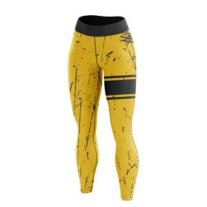 Leggings Deportivos de Cintura Alta para Mujer, Sublimados con Diseño Personalizado, Sin Costuras, de Spandex/Poliéster, con Efecto Push-Up, para Gimnasio y Yoga, MOQ Bajo - Product Image 3