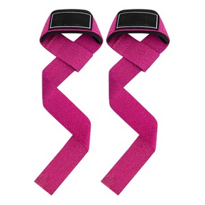 Sangles de poignet rembourrées pour la musculation et l'entraînement en salle de sport, pour hommes et femmes, sangle de soulevé de terre durable avec poignée en silicone - Product Image 1