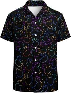 Camisa tropical de verano para hombre, manga corta, estampado floral hawaiano, informal, con botones, colorida, para vacaciones, camisa de verano para hombre - Product Image 4