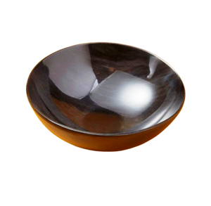 Meilleur Bol de Service en Corne Écologique HANDICRAFT HUB, Design Minimaliste Moderne pour Fêtes, Tonations Brunes, Poli, Léger 0,4 kg - Product Image 5