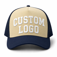 Casquette Trucker Personnalisée à Six Panneaux en Maille Premium, Broderie Étiquette Privée, Vente en Gros, Respirante, Imperméable, Style Plage Décontracté