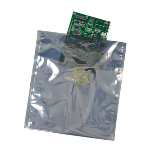 Sac de protection antistatique ESD sur mesure en usine, argenté métallisé, à ouverture supérieure pour l'emballage de circuits imprimés (PCB) et de composants électroniques (IC) - Product Image 2