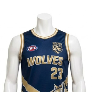 เสื้อทีม AFL แบบกำหนดเอง พร้อมโลโก้ ชื่อทีม และหมายเลข พิมพ์ลายแบบ Dye Sublimation ด้วยความร้อน  รับผลิตแบบ OEM/ODM จากโรงงาน - Product Image 2