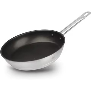 Heavy Duty <b>Commercial</b> Aluminum Cooking Pan With Heat Resistant Black Silicone Handle For Professional Restaurant Frying Pan - Product Image 5