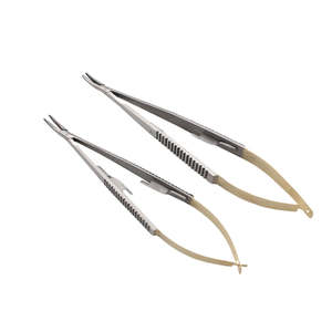 กรรไกรตัดหนังกำพร้าแบบแมนนวล ราคาดีที่สุด แบบตรงและโค้ง 12 ซม. สแตนเลสสตีล ด้ามจับแบบสปริง คุณภาพระดับโรงพยาบาล สำหรับตัดแต่งขนคิ้วและขนไมโคร - Product Image 5