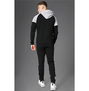 Sudadera con capucha de bloque de Color para hombre, ropa deportiva con cremallera frontal y bolsillos - Product Image 6