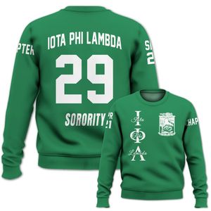 Veste universitaire personnalisée Iota Phi Lambda, vert émeraude, sweat-shirt de la sororité Iota Phi Lambda depuis 1929 - Product Image 4