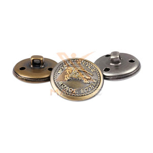 Botones de Hierro para Uniformes Ceremoniales de Nuevo Diseño con Bajo MOQ, Botones de Hierro para Uniformes Ceremoniales de Marca Privada - Product Image 2