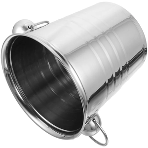 Cubeta de Hielo de Acero Inoxidable, Pulido Espejo, para Bebidas Refrigeradas, Cubeta de Hielo de Acero de la Mejor Calidad - Product Image 2