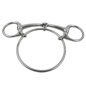 Mors de cheval 2026 en acier inoxydable avec coussinet en caoutchouc et boucles pour équipement d'équitation western – Mors de cheval durable avec boucles - Product Image 3