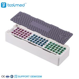 TOOLMED 獣医用滅菌ボックス 多軸脊椎スクリュー ステンレス鋼 |   猫犬用整形外科手術器具トレイ - Product Image 1