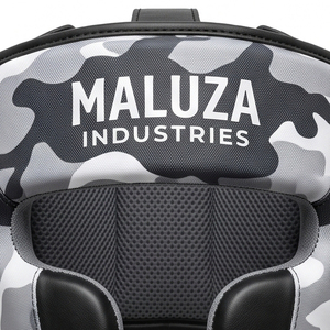 Casque de boxe en cuir respirant de luxe, protège-joues, casque d'arts martiaux MMA, protection contre le vent, logo personnalisé, entraînement - Product Image 4