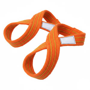 Correas de levantamiento de pesas de alta resistencia con forma de figura 8 para peso muerto, levantamiento de potencia, entrenamiento en gimnasio, correa de entrenamiento con forma de figura 8 - Product Image 5