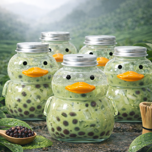 Botella de PET Premium de 500ml con Tapa de Aluminio, Diseño de Pato Adorable, Ideal para Té con Leche y Té de Frutas - Fábrica en Vietnam, OEM, ODM - Product Image 2