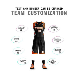Conjunto de Uniforme de Baloncesto Personalizado de Verano, Unisex, sin Mangas, Cuello en V, Impresión Sublimada, Transpirable, de Poliéster, con Nombre del Equipo, Número y Logotipo - Product Image 2