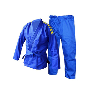 Tenue d'entraînement décontractée de couleur unie, uniforme de Jiu-Jitsu avec chapeau, en solde, uniforme de karaté 100 % coton en solde - Product Image 1
