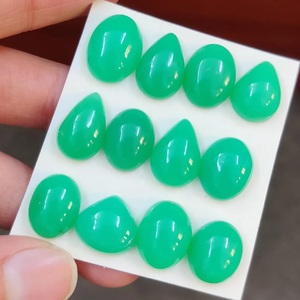 Chrysoprase Naturelle de Qualité Supérieure, Cabochon Unique, Assortiment de Pierres Précieuses en Vrac pour la Fabrication de Bijoux, Bagues, Pendentifs, Colliers - Product Image 2