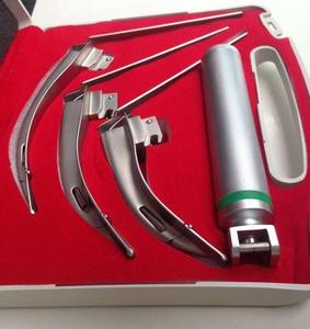 Ensemble de laryngoscopes Macintosh en acier inoxydable, réutilisables, outils d'intubation manuels, certifiés CE, instruments chirurgicaux vétérinaires - Product Image 2